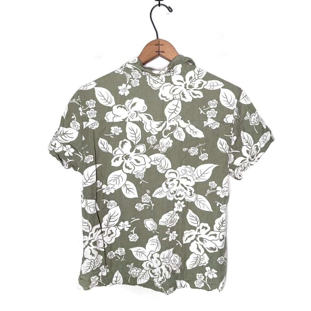 Havana Jack’s Cafe Woman’s Floral Button-Up Hawaiian Shirt Size Small - Picture 2 of 4